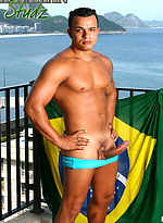 Denis Torres jacking off his fat cock by Brazilian Studz