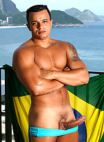 Denis Torres jacking off his fat cock by Brazilian Studz