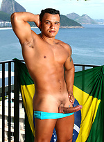 Denis Torres jacking off his fat cock by Brazilian Studz