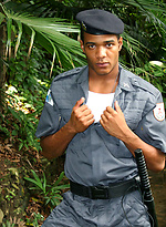 Brazilian cop Bruno Loronha shows his cock by Brazilian Studz