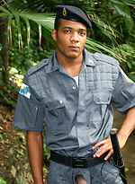Brazilian cop Bruno Loronha shows his cock by Brazilian Studz