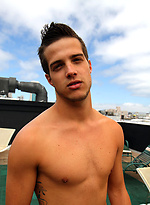 Super cute student Aiden Bailey strips and jacks off for Ben in his hotel room by Bentley Race