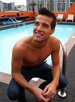 Super cute student Aiden Bailey strips and jacks off for Ben in his hotel room by Bentley Race