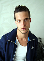 Super cute student Aiden Bailey strips and jacks off for Ben in his hotel room by Bentley Race