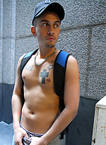 Stripping Naked in the City with French Stud Mickael David by Bentley Race