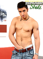 Tommy Lima jerking off his fat cock by Brazilian Studz