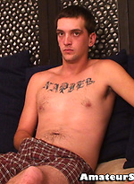Ty jerking off his dick by Amateur Straight Guys