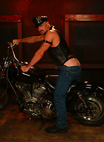 Horny biker Jake Marshall posing by Colt Studio With Jake Marshall