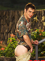 Hot young stud Zack Randall stripping outdoors by Colt Studio With Zack Randall