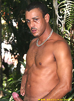 Dark latin guy Gomez Aguilar outdoors by Brazilian Studz