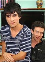 Skinny twinks Facundo Gorme and Aimar Riche fuck by Boyz Party