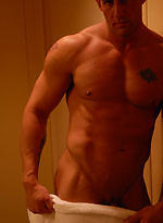 Tony Cage takes a shower by Dominic Ford