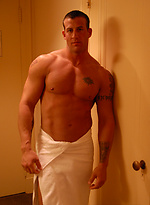 Tony Cage takes a shower by Dominic Ford