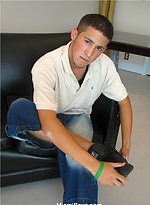 Juan stokes his uncut latin cock by Miami Boyz