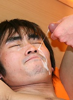 Japanese boy with big cock fucking and cumming on a twinks face by Japan Boyz