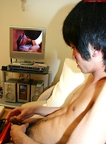Sexy japanese twink in sexy underwear stripping and stroking by Japan Boyz