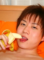 Cute Korean boy playing with his banana by Japan Boyz