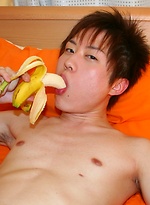 Cute Korean boy playing with his banana by Japan Boyz