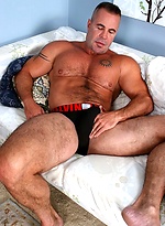 Hairy muscled daddy Adam Rogue by Men Over 30