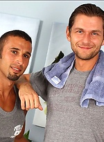 Muscled guys Lucas Knowles and Diego Vena fucking by Men Over 30