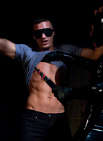 Muscular stud Adam Knox gets tied up, waxed, flogged and fucked by Nick Moretti in Slick it Up gear. by Bound Gods With Nick Moretti,Adam Knox