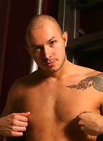 Buk posing by the ladder by UKNakedmen
