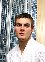 Dan posing in a shower by UKNakedmen