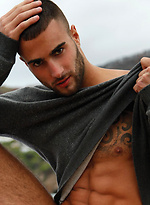 Admirer Will Helm Seduces Damien Crosse Overlooking the Sea by Lucas Entetainment With Damien Crosse,Will Helm