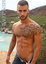 Admirer Will Helm Seduces Damien Crosse Overlooking the Sea by Lucas Entetainment With Damien Crosse,Will Helm