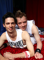 Hot Aussie boys Ryan and Simon\\\\\\\'s first hook by Bentley Race