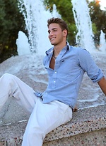 Hot blond college boy naked by Frat Men