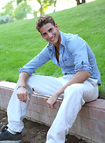 Hot blond college boy naked by Frat Men