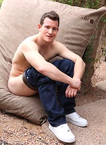 Cute college boy plays with his cock by Frat Men
