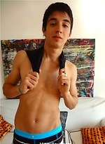 Santiago just turned 18 and was eager to pose on MiamiBoyz by Miami Boyz