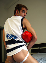 Pre-game work out with Aussie boy Leo Rocca and Ben by Bentley Race