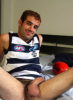 Pre-game work out with Aussie boy Leo Rocca and Ben by Bentley Race