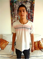 Hot uncut latin boy Javier jacking off by Miami Boyz