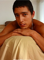 Hot uncut latin boy Javier jacking off by Miami Boyz