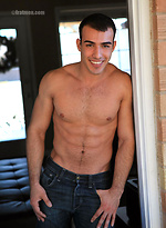 Hot muscled boy Otto shows his rod by Frat Men