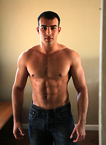 Hot muscled boy Otto shows his rod by Frat Men