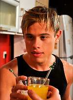 Sexy latin boys Alfie Wood and Javier Bello have sex in the kitchen by Boyz Party