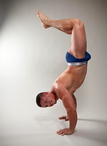 With his debut solo jack off, Sergio King presents a nice tight package of big hard muscle. by Randy Blue