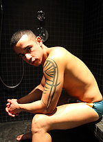 Hitting the Showers with my Hung Mate Daniel Carrera by Bentley Race