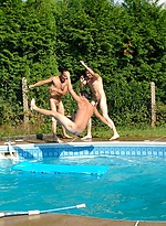 Orgy by the pool by William Higgins