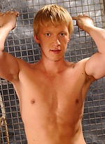 Hot blond jock shows his boner by William Higgins