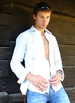 Hot twink jacking off dick outdoors by William Higgins