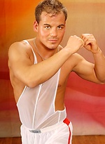 Athlete posing naked by William Higgins
