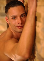 Brunette stud shows his sexy butt by William Higgins