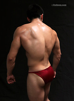 Eddie posing again and shows his fat uncut cock by Frat Men