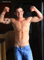 Hot brunette jock Chaz by Frat Men